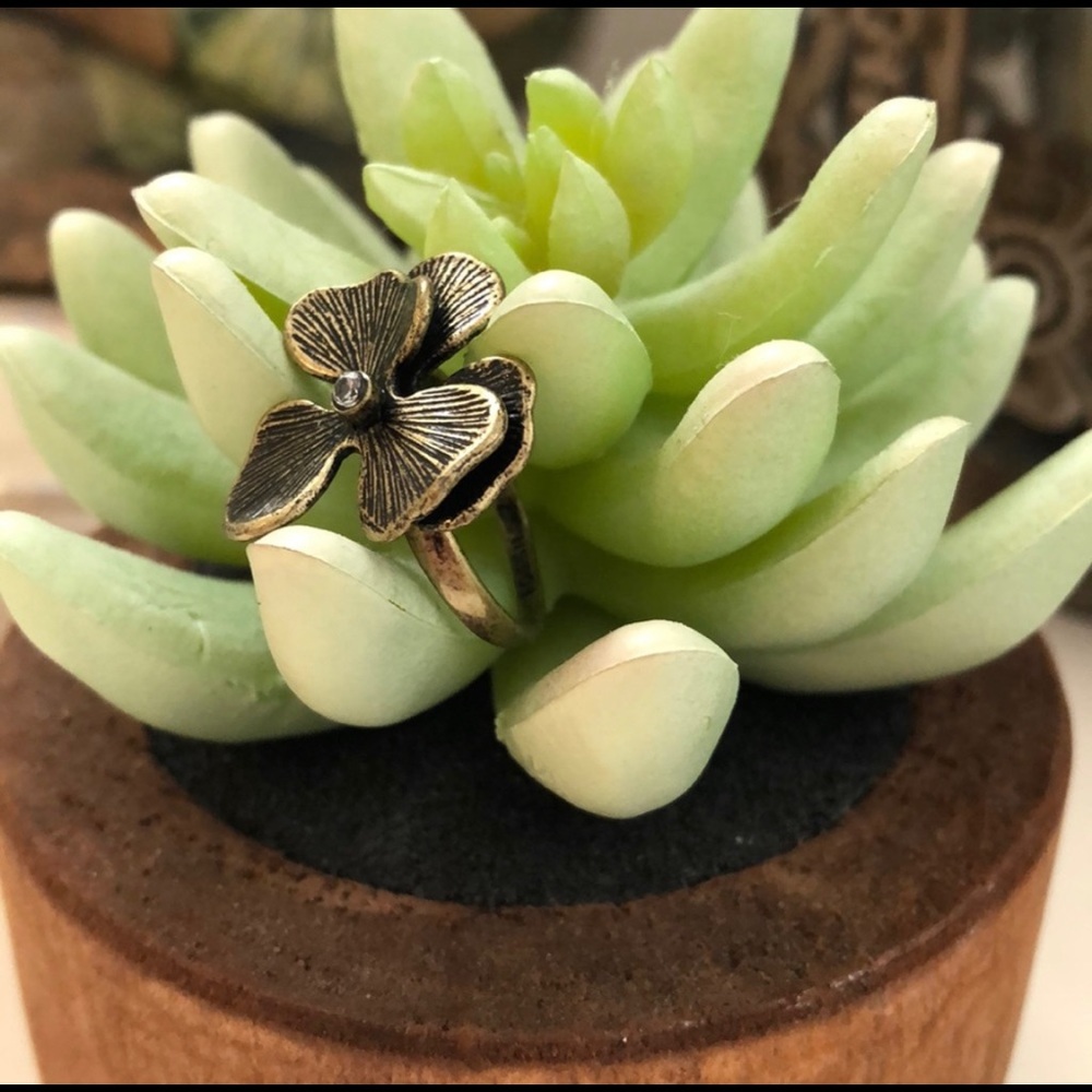 Fossil Flower Ring